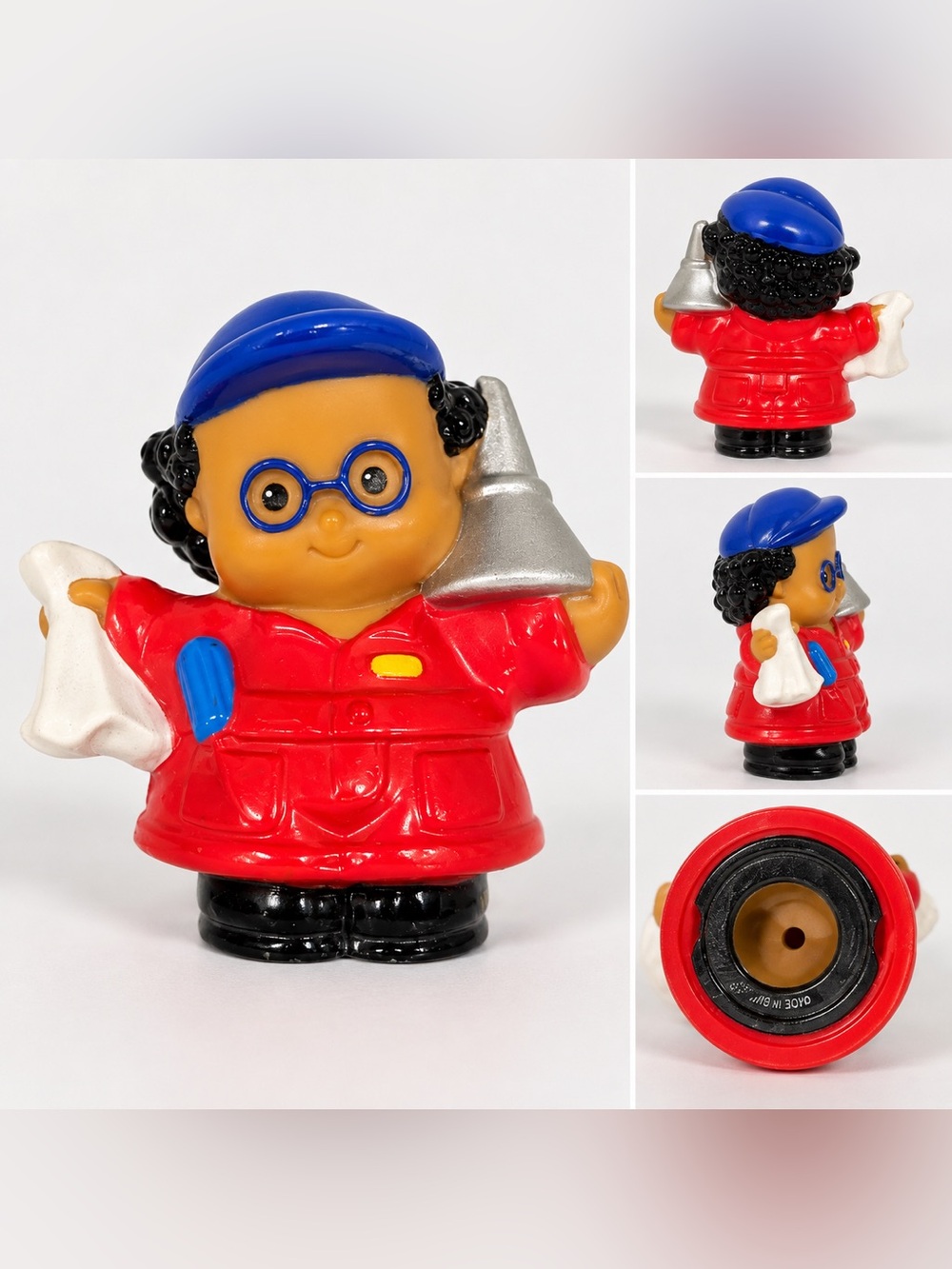 3 for $10 - Little People 2006 Vintage Mechanic Handy Man Oil Can